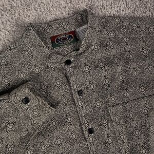 Public Notices Boys M(10-12) Geometric Pattern Long Sleeve Shirt